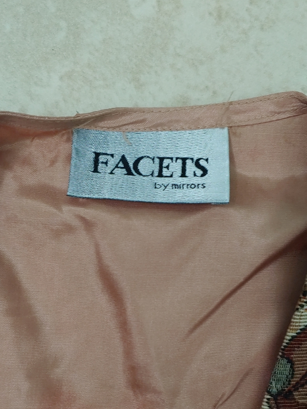 Vintage FACETS Tapestry Vest Musical Instruments Music Teacher Knit Size M - Picture 3 of 8